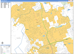 Cedar Park Wall Map Basic Style 2026